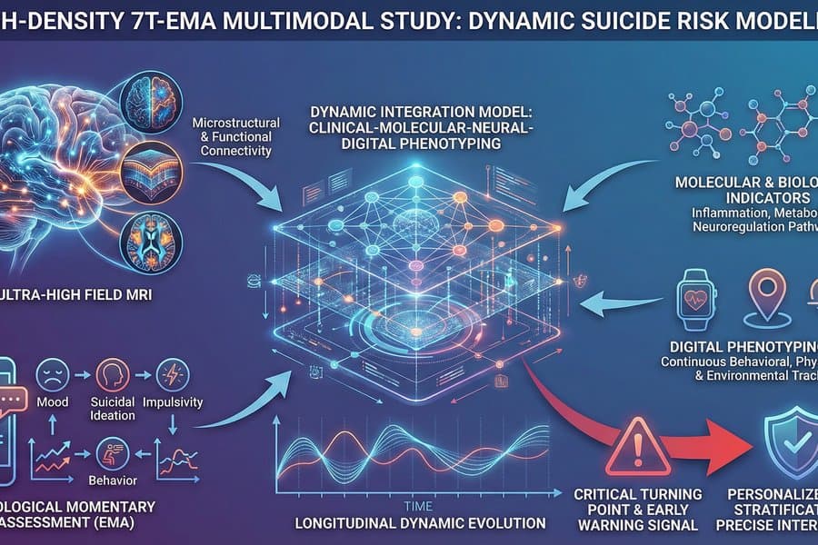 Multimodal Dynamic Phenotypes of Suicide Risk in Depression and Bipolar Disorder